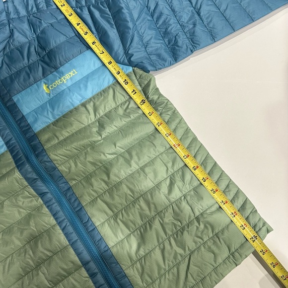 Capa Women's Large Insulated Hooded Jacket Blue Light Green NWT Puff Puffer - Picture 14 of 16